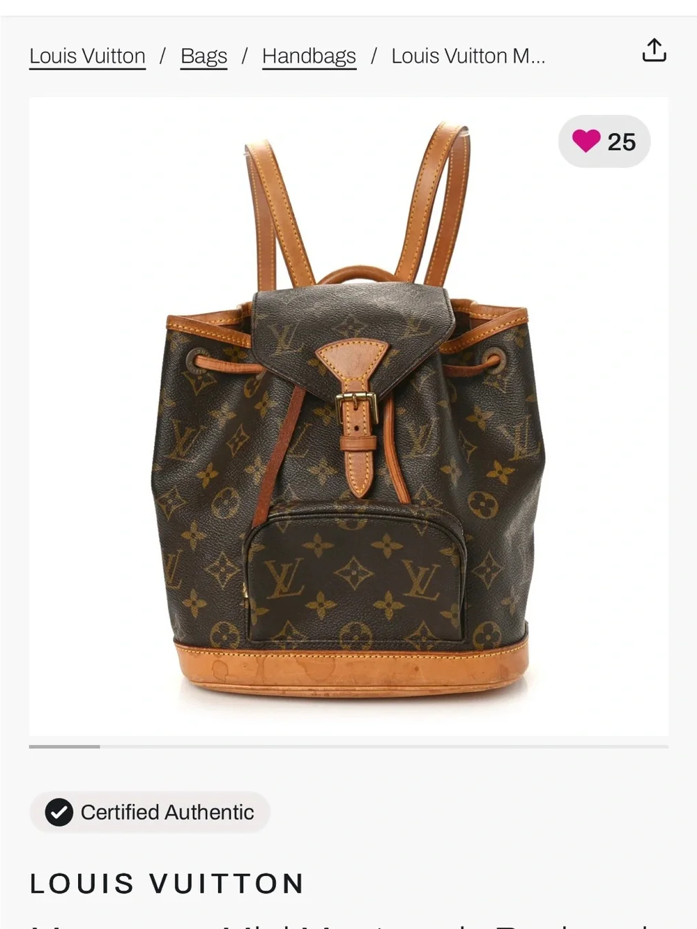 Louis Vuitton classic louis